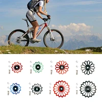 mtb bicycle rear derailleur wheel ceramic bearing pulley cnc road bike guide roller idler part cycling accessory