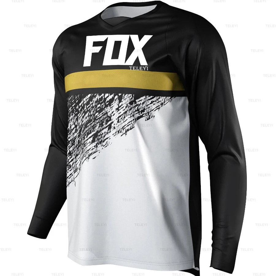 

Рубашка для горного велосипеда mtb fox teleyi racing, горный велосипед, майка для бездорожья MX, локомотив, кросс-кантри