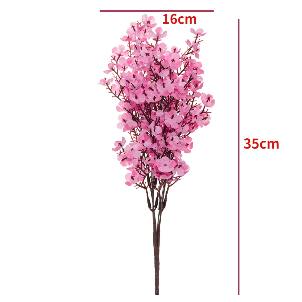 Шелковые искусственные цветы для украшения дома пластиковый ствол Свадебный