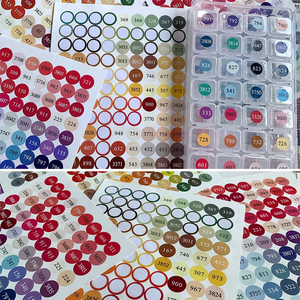 447 цветов алмазная живопись наклейки полная Алмазная мозаика вышивка крестиком