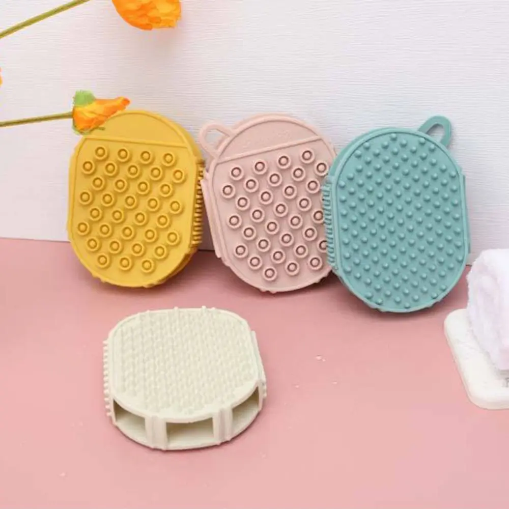 

Hair Washing Comb Bathing Accessories Head Cleaning Scrubber Exfoliating Gloves Scalp Massage Brush Silicone Body Brush