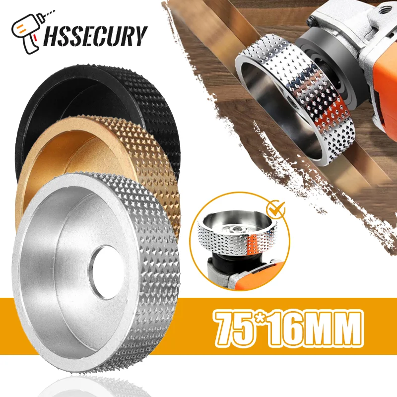 1PC Wood Grinding Polishing Wheel Round Disc Sanding Wood Carving Rotary Tool Abrasive Disc Tools for 16mm Bore Angle Grinders