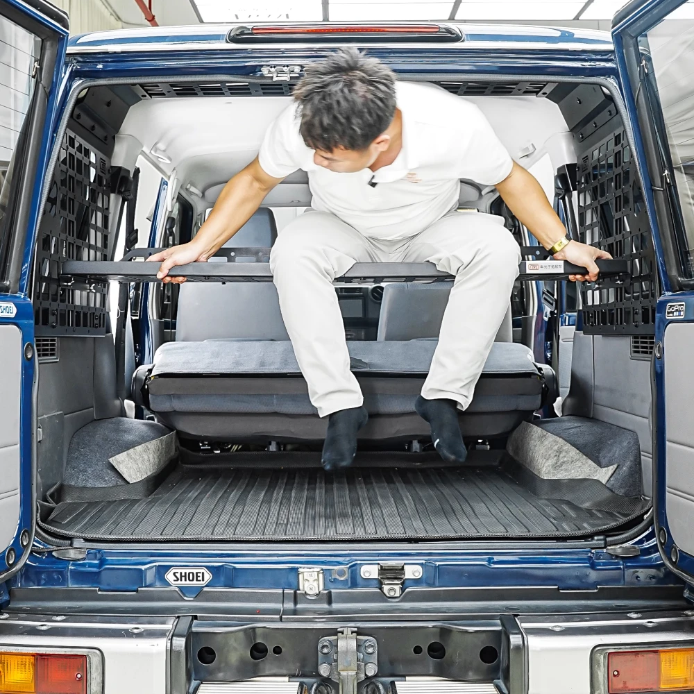 Фото Подходит для Toyota Land Cruiser 76 серии LC76, полка для багажника, панель Molle, грузовые стеллажи для хранения №1