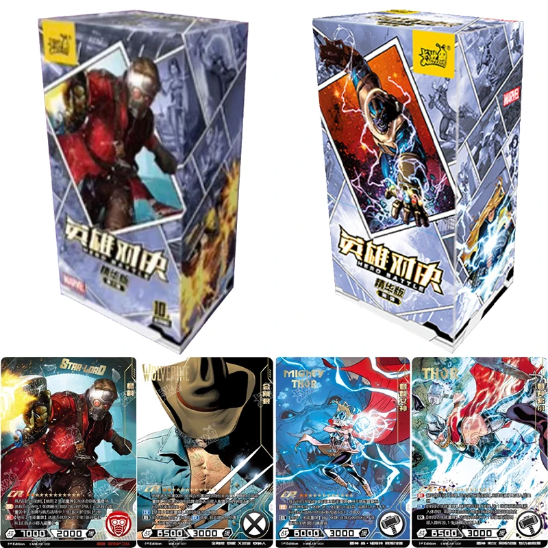 KAYOU Подлинная новая Марвел Мстители Герои Дуэль карточка версия эссенции Тор Росомаха CR коллекция открыток Детский Рождественский подарок игрушки