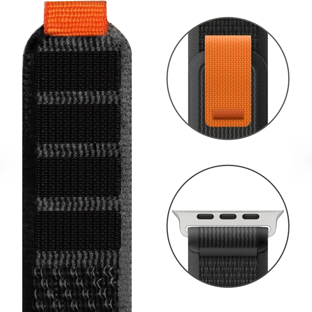 Trail Loop For apple watch band 49mm 44mm 45mm 40mm 41mm 42mm 38 45 49 mm correa bracelet iWatch Ultra series 8 7 6 5 3 se strap