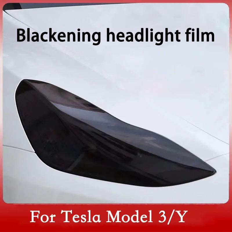 

Car Headlight Taillight Tint TPU Protective Film Transparent Blackened Decoration Sticker For Tesla Model 3 Model Y