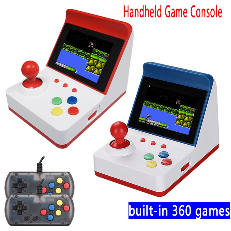 

Портативный игровой контроллер A6 Arcade FC 8-битная игровая консоль с 360 классическими бесплатными играми Ретро игровой плеер с поддержкой ТВ вы...