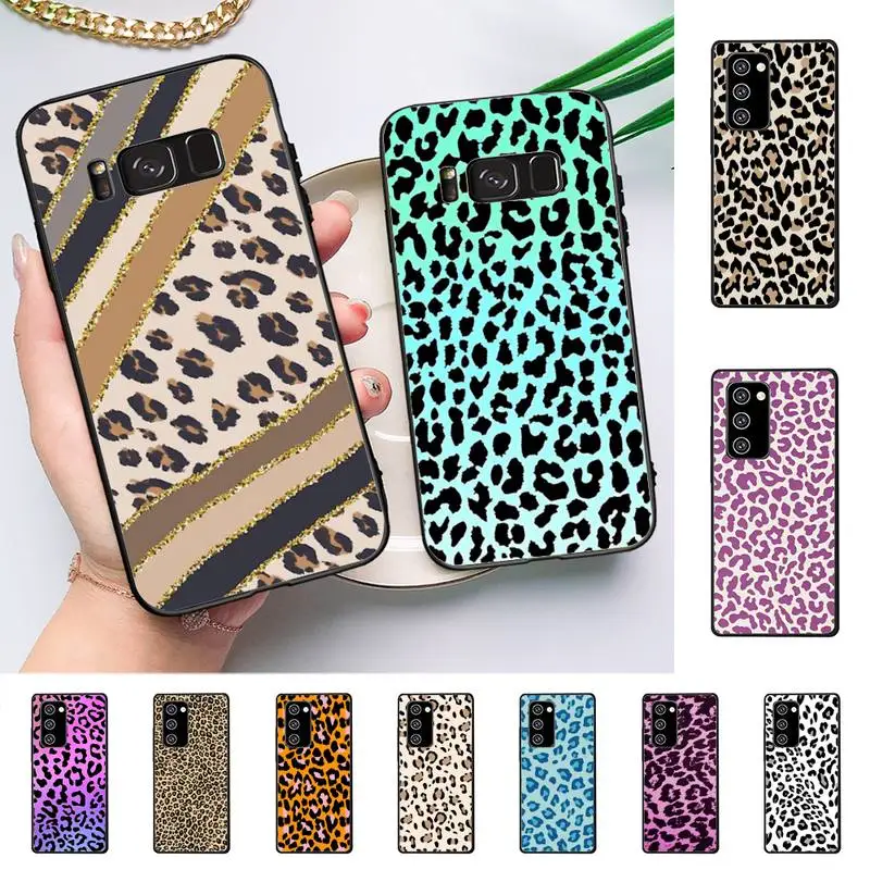 

Leopard Print Phone Case for Samsung Note 20 Ultra 10 pro lite plus 9 8 5 4 3 M 30s 11 51 31 31s 20 A7
