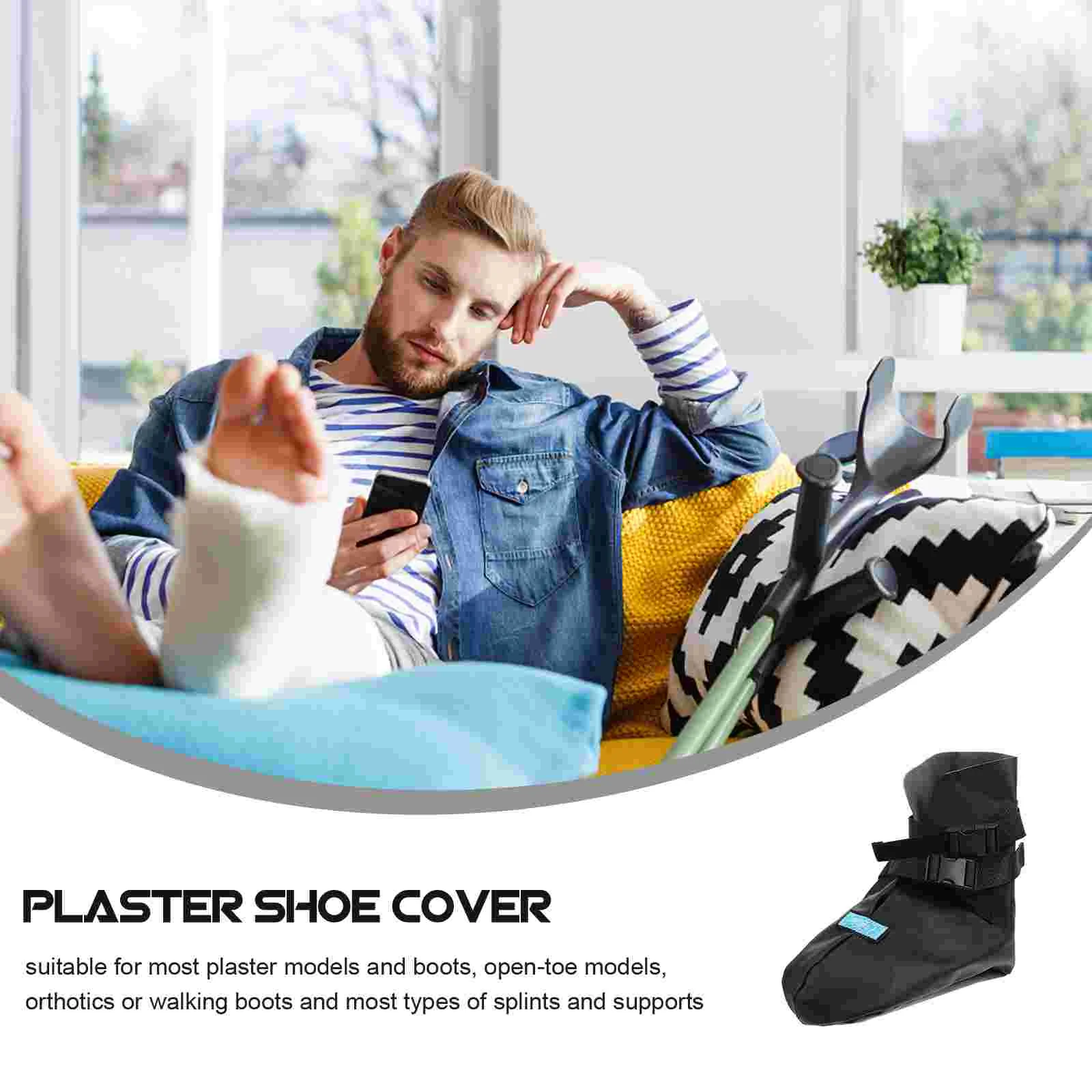 

Plaster Warm Shoe Cover Orthopedic Walking Foot Fracture Protective Shoes Full Package Cast Socks Pu Boot Waterproof Protector