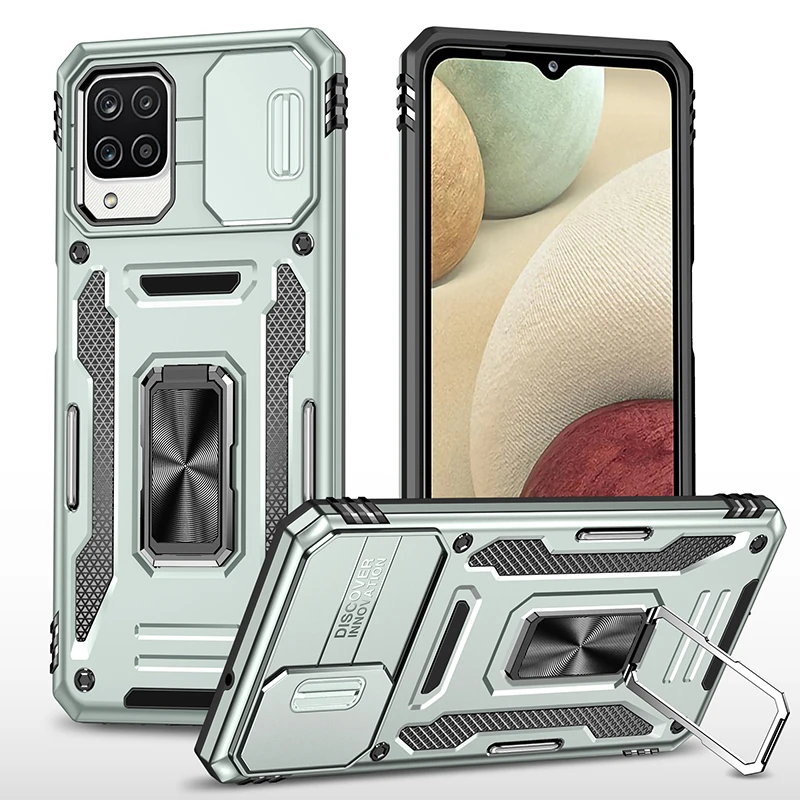 

For Samsung A22S Case Slide Camera Protect Armor Phone Case For Samsung Galaxy A22 5G A 22 A226B Magnetic Ring Stand Back Cover