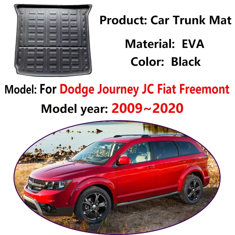 Фото Коврик в багажник из ЭВА для Dodge Journey JC Fiat Freemont 7 мест 2009-2020, 2012, 2018, ковровые коврики, вкладыш для багажника, аксессуары для хранения №2