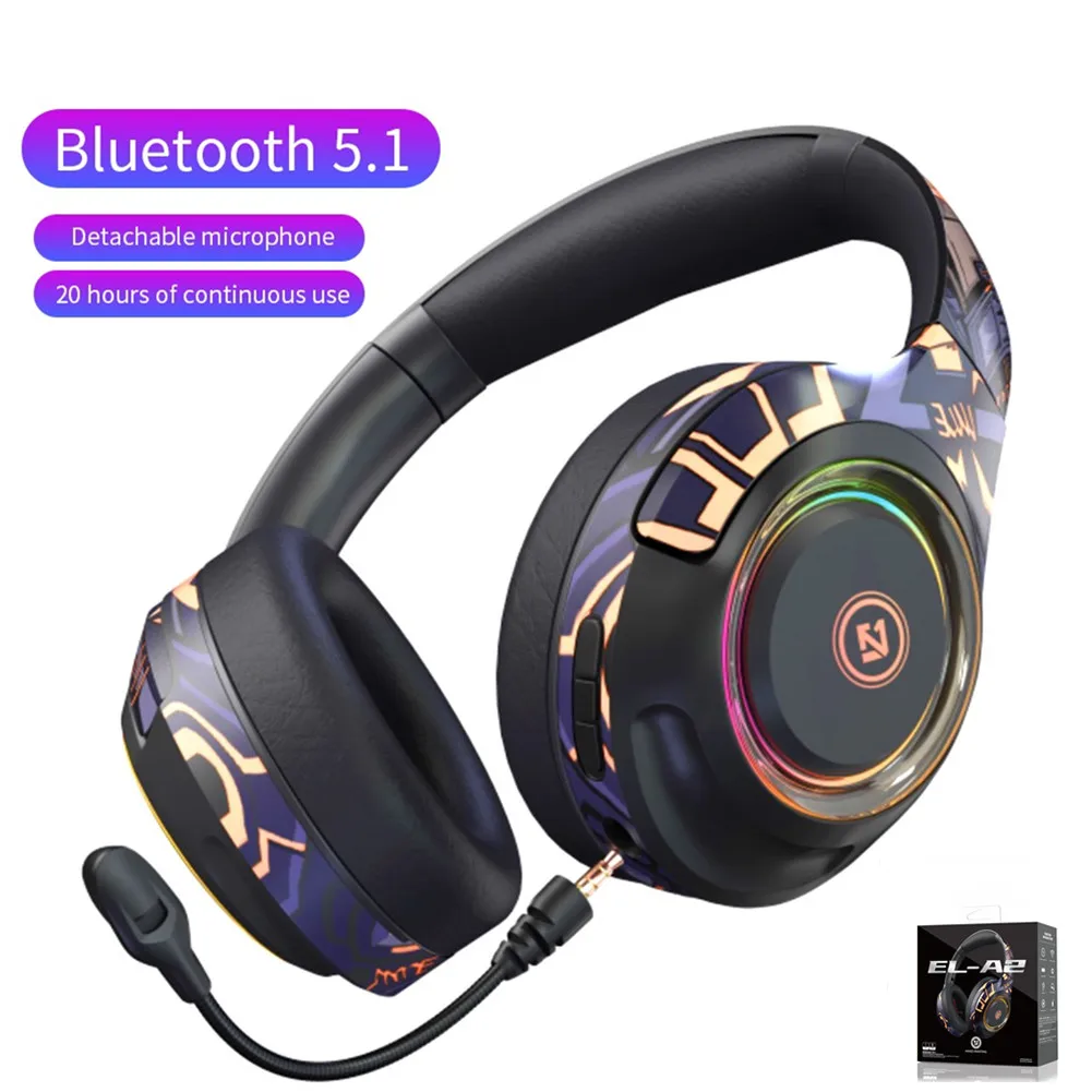 

Новые беспроводные наушники Bluetooth, игровая гарнитура Bluetooth 5,1, время воспроизведения до 20hrs, драйверы 40 мм, гарнитура громкой связи