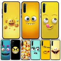 funny cartoon cute faces silicone phone case for xiaomi redmi 9 9c nfc 9t 10 10c 6 7 8 a k40 k50 pro plus soft shell cover cases