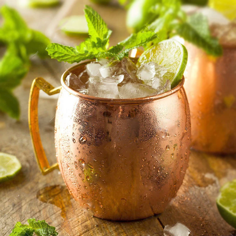

550ml Moscow Mule Copper Mugs Metal Mug Cup Stainless Steel Beer Wine Coffee Cup