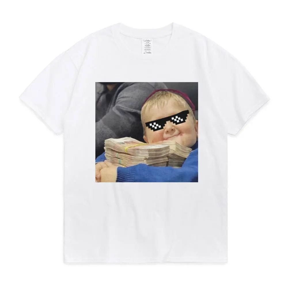 

Забавная футболка Hasbulla Fighting Meme, Русская мини-футболка Khabib blog, Мультяшные Графические футболки для мужчин и женщин, хлопковая Футболка большого размера