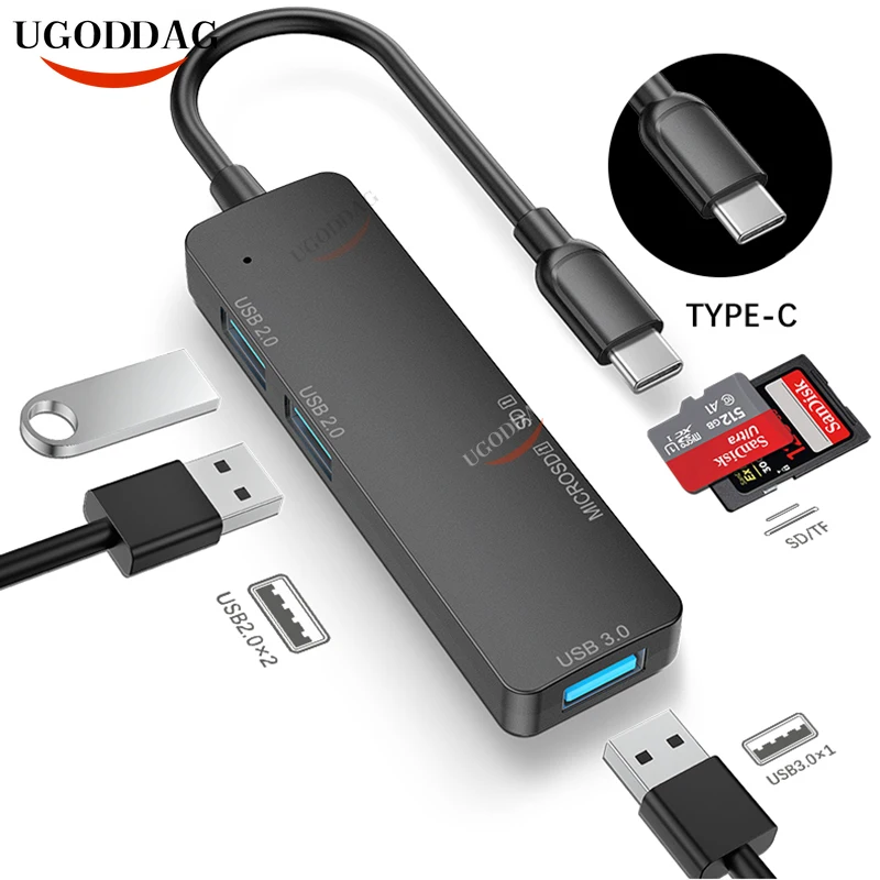 

Type C USB C HUB 3.0 5 Port Multi Splitter Adapter OTG For Lenovo HUAWEI Xiaomi Macbook Pro 15 Air Pro Accessories USB Hub