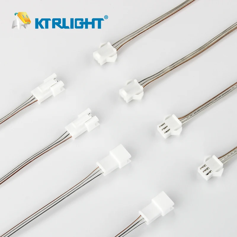 

3pin High quality transparent wire Led JST Connector SM Male/female Wire Connector Led Strip Plug For RGB RGBW LED Light Lamp