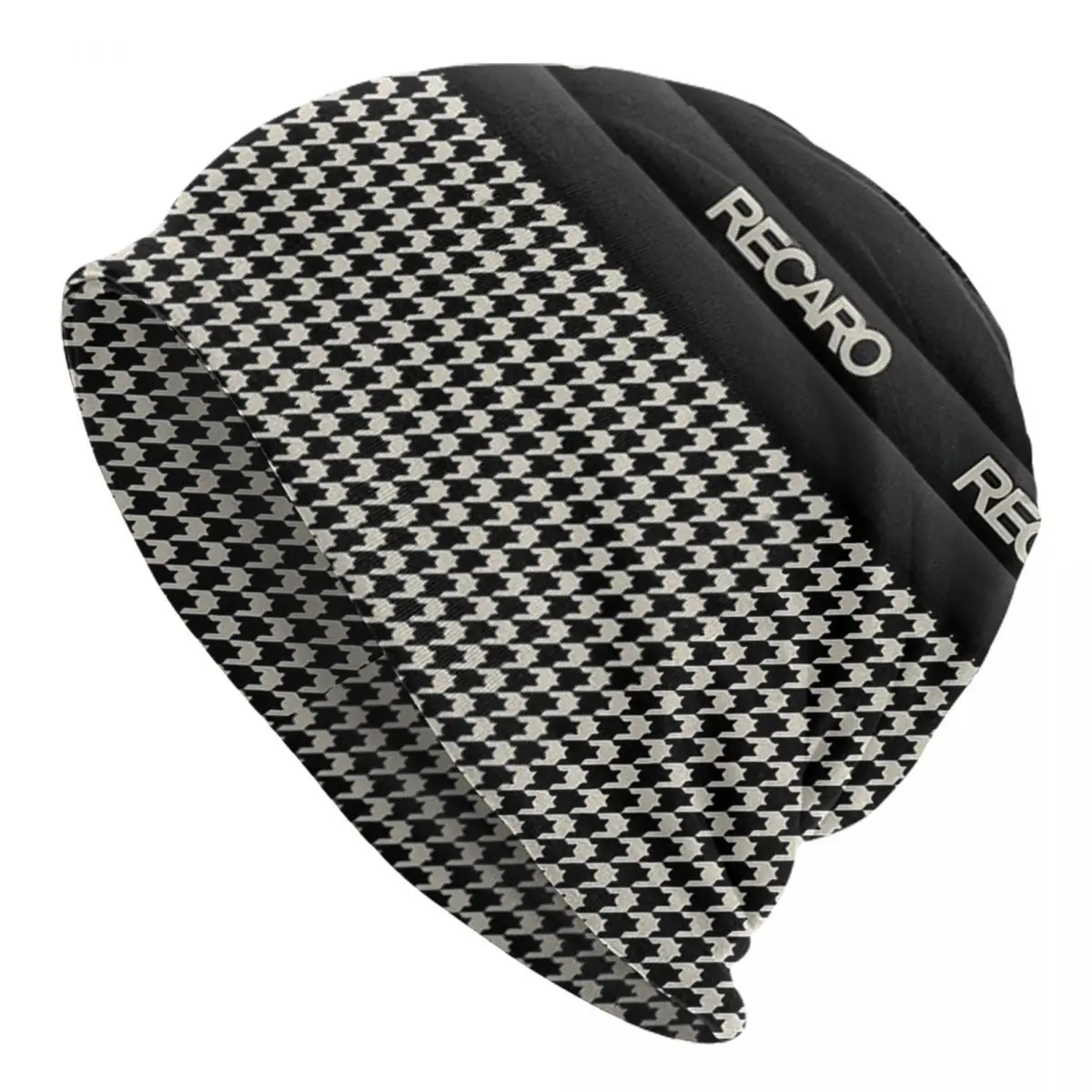 

Recaro Seat Houndstooth Upholstery Knitted hat for men and women Recaro Gift Unisex winter warm brimless urinal hat