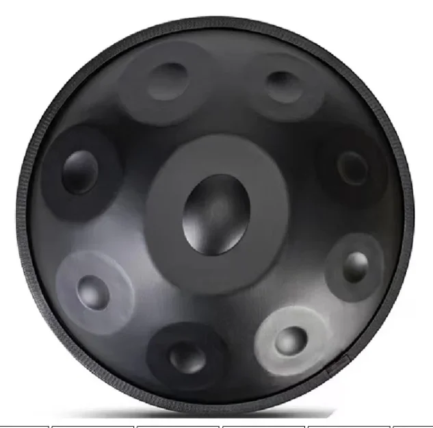 9 жал 22-дюймовый черный ручной барабан настраиваемый музыкальный инструмент без