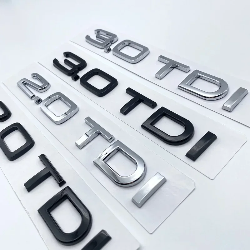 Автомобильный 3D ABS 2 0 3 TDI багажник с буквами Логотип эмблема наклейки для Audi A1 A3 A4 A5