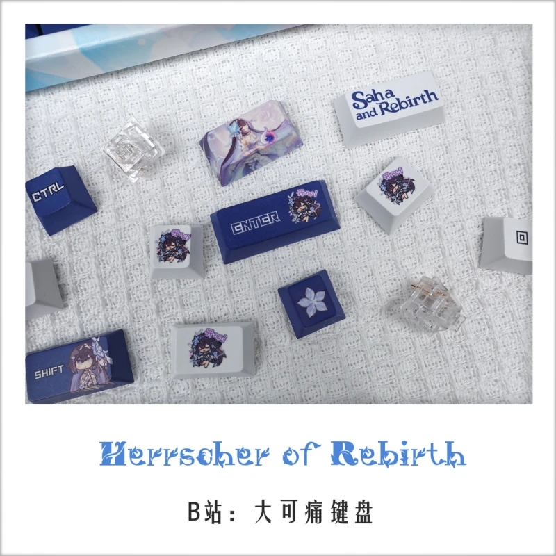 Honkai Impact 3 Seele Herrscher of Rebirth 128 шт. механические колпачки для клавиш эргономичная