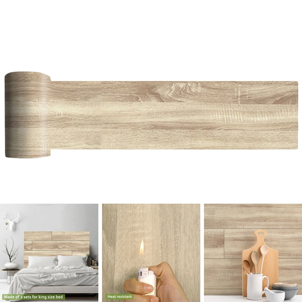 

1 Roll PVC Wood Grain Floor Stciker Decal Self Adhesive Home Decoration 20*300cm