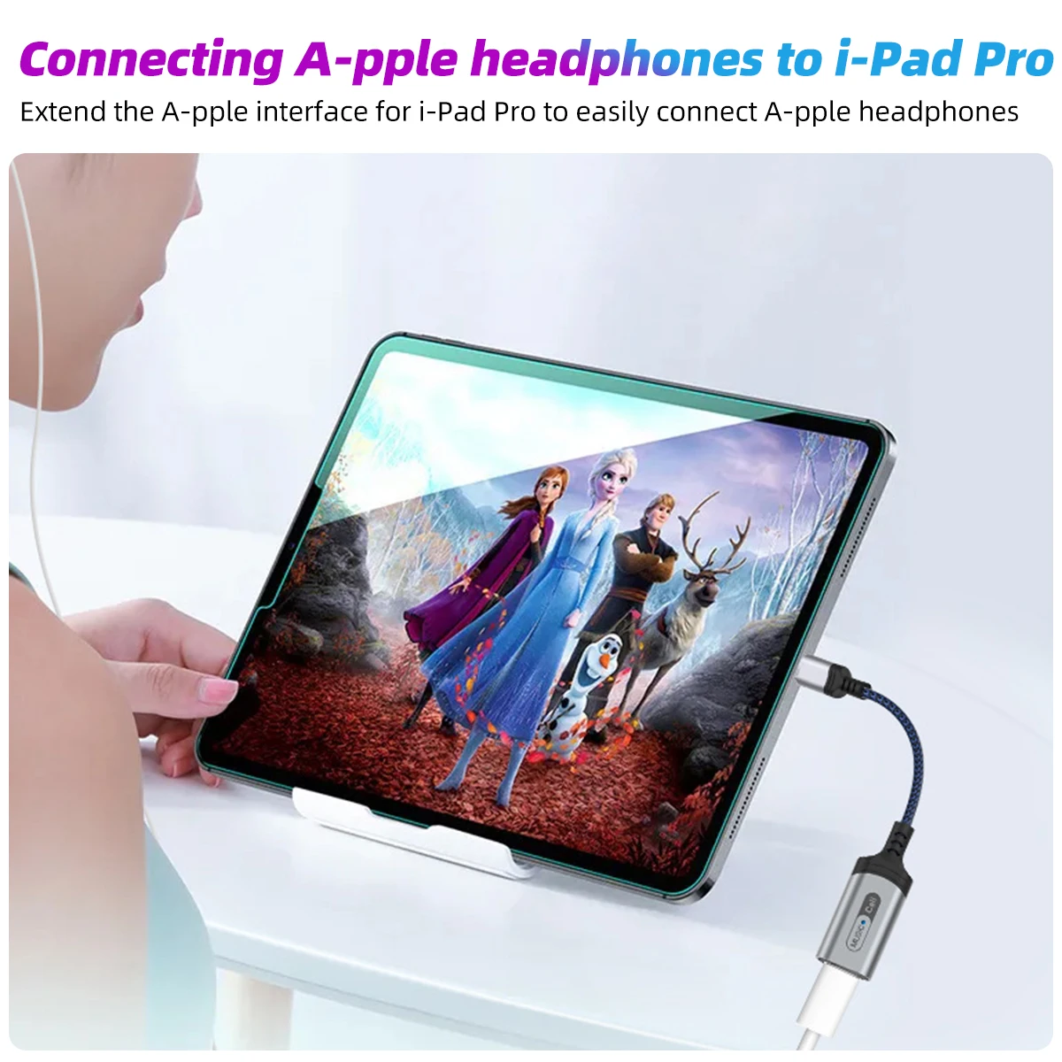 Type C To Lightning Audio Adapter for iPad Pro Air 2022 Air 4 7 8 MacBook Air USB C To for IOS Headphone Converter Adapter Cable