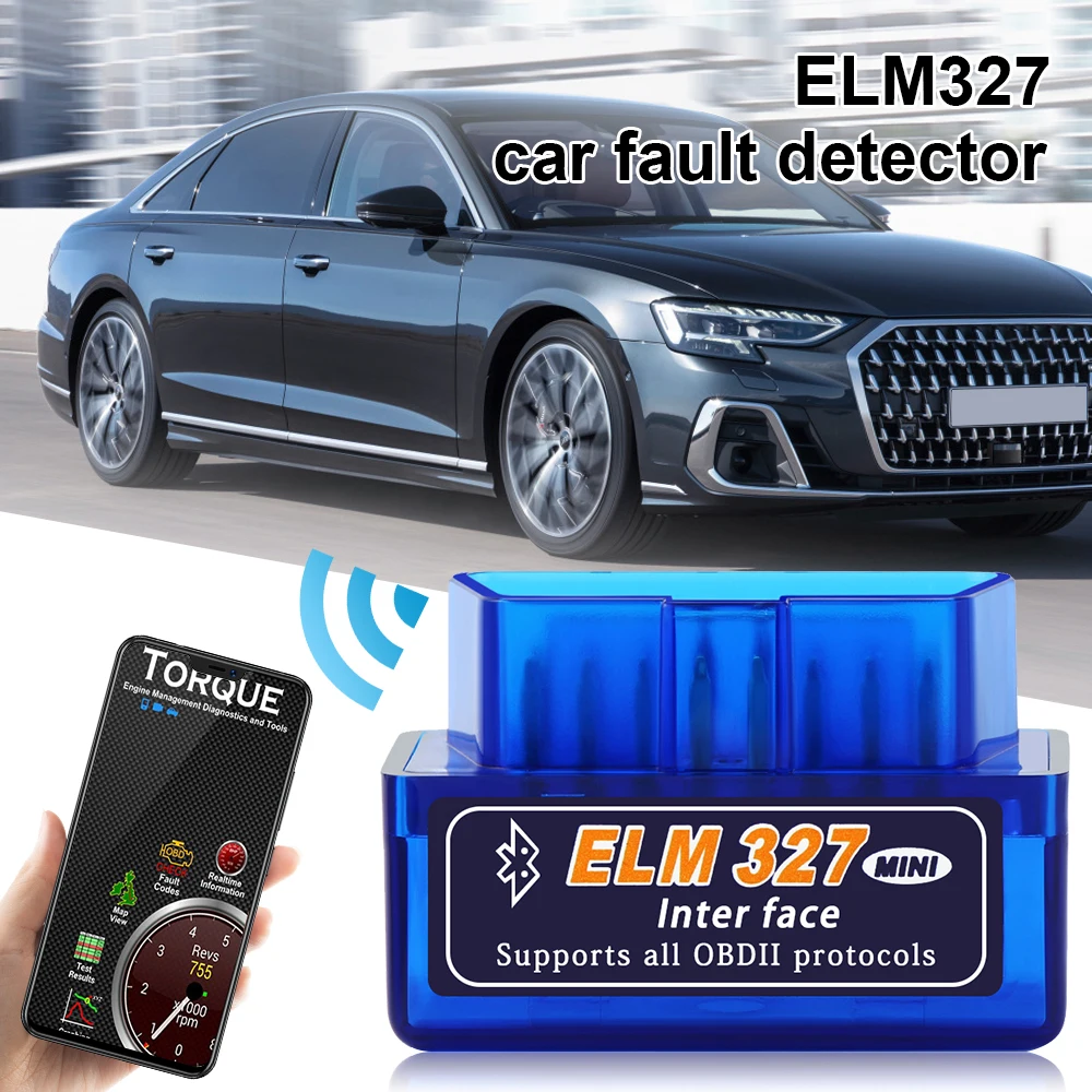 

Автомобильный сканер Новый ELM327 подходит для Mini V2.1 Bluetooth OBD двухрежимный автоматический суждение 5,1 Bluetooth Обнаружение неисправности автомобиля
