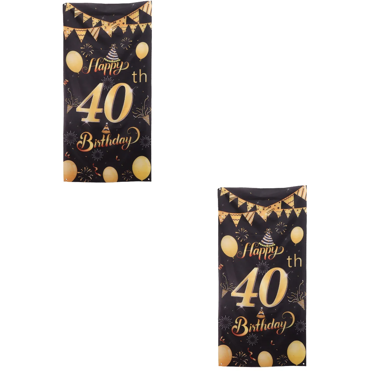 

2x 40th Birthday Party Decorative Birthday Party Decor Party Decor Party Hanging Ornament for Families