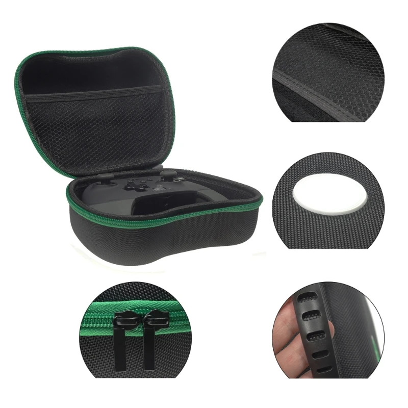 

Gamepad Pack EVA-Hard Handle Portable Zipper Pouch Dust/ Shockproof Hard Protective Case-Storage Bag For Xbox/Switch/PS5