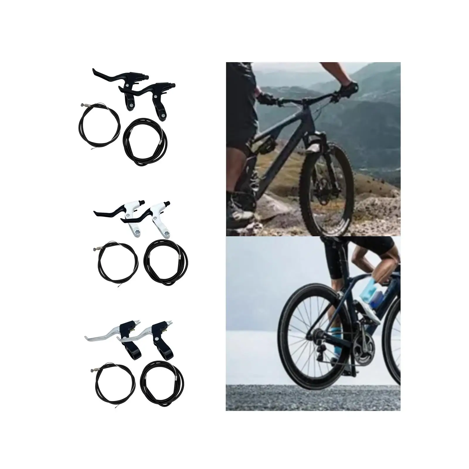 2 шт. велосипедные тормозные рычаги прочная Тормозная проволока Аксессуары для