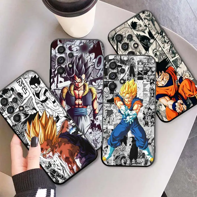 

D-Dragon Ball Z Anime Comic Black Phone Case For Samsung A73 A72 A71 A53 A52 A51 A42 A34 A33 A32 A23 A22 A21 A13 A04 A03 5G
