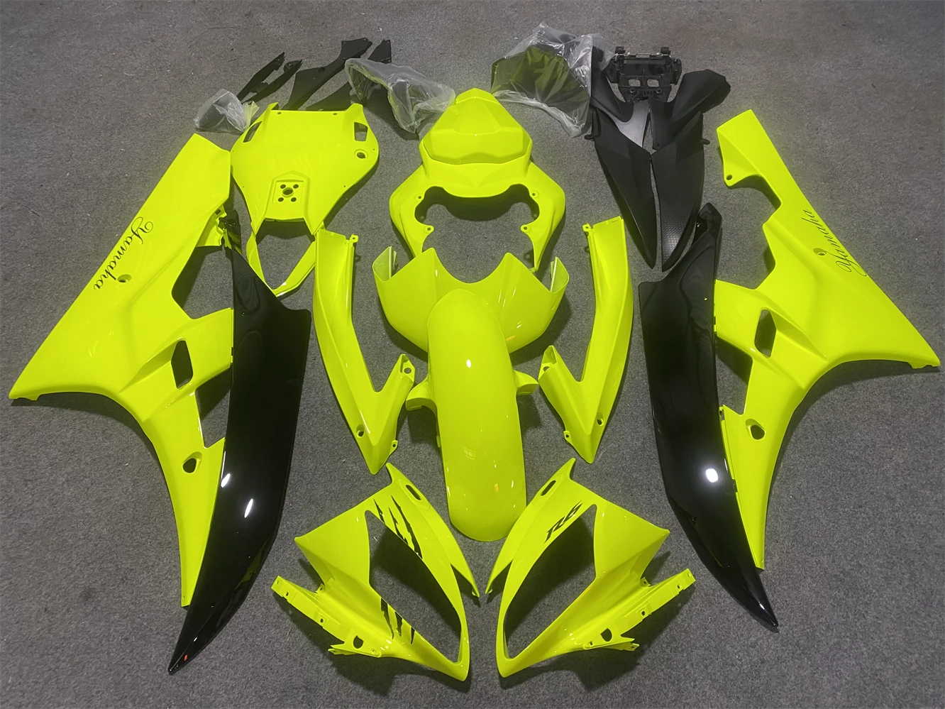 

Обтекатель для мотоцикла Yamaha R6 06-07 YZF600 2006 2007, флуоресцентный желтый черный чехол
