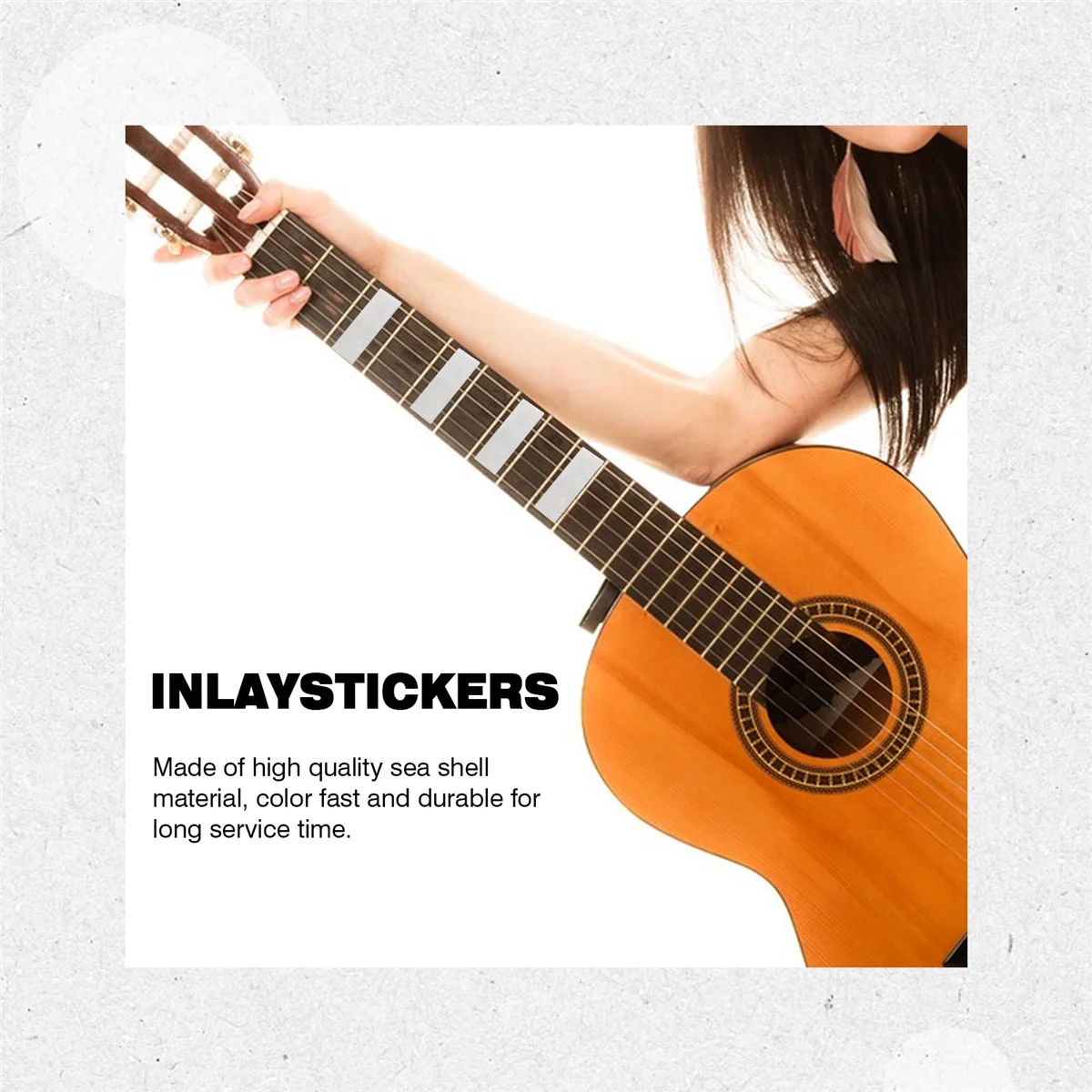 10 шт. инкрустированный материал белая перламутровая искусственная кожа