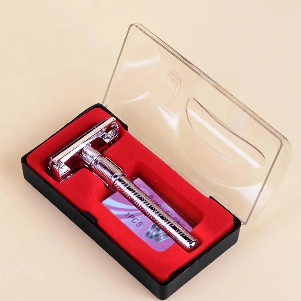 

Men Safety Double Edge Blade Shaving Hair Razor Shaver Old-Style Blades L9Q2 Useful M9H5 Beard Shaving Men Care Men's Shaver
