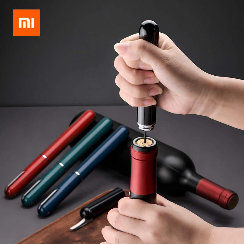 

2022 Xiaomi Air Pump Wine Bottle Opener Pin Type Bottle Pumps abridor de vinho Kitchen Opening Tools Bar Accessories