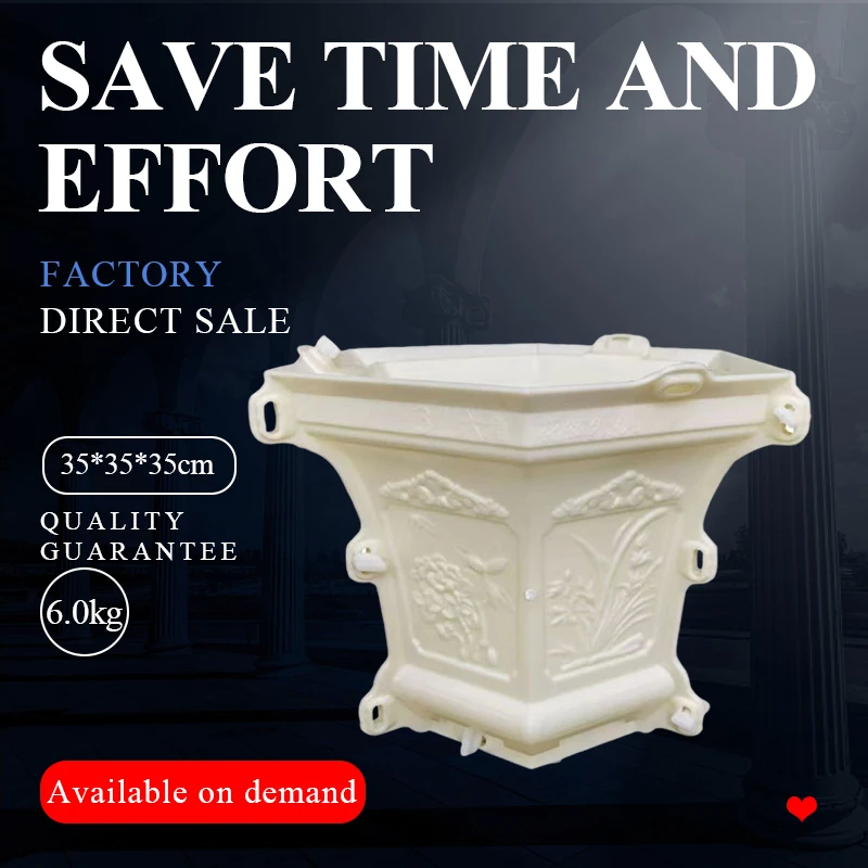 Шестиугольная пластиковая форма для цветочного горшка большой цемент орхидеи