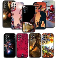 marvel iron man phone cases for samsung galaxy a31 a32 a51 a71 a52 a72 4g 5g a11 a21s a20 a22 4g coque soft tpu