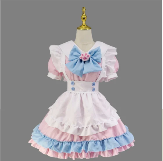 Купи Cafe Japanese maid outfit Lolita soft girl cute Lolita princess college style student dress за 779 рублей в магазине AliExpress