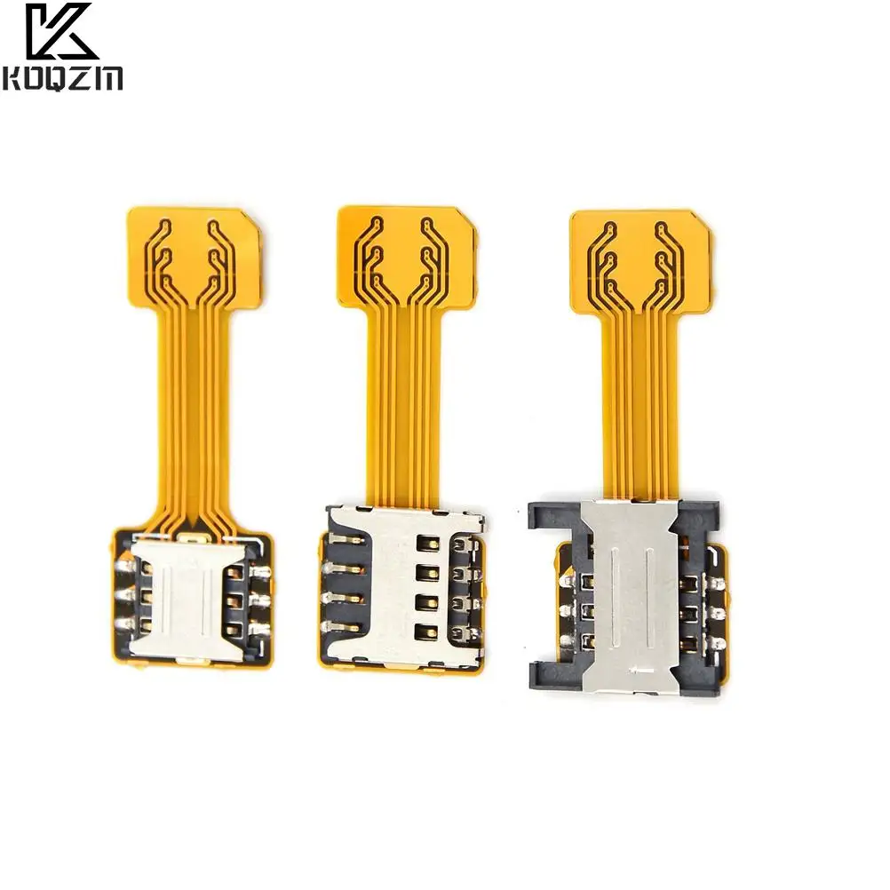 Hybrid Double Dual Sim Card Adapter Micro SD Nano Sim Extens
