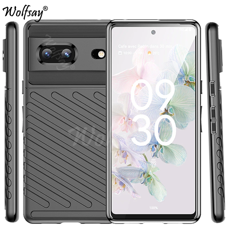 

Rugged Fiber Shield Cover For Google Pixel 7 Case Bumper Full Cover Back Case For Google Pixel 7 Case For Google Pixel 7 6 Pro