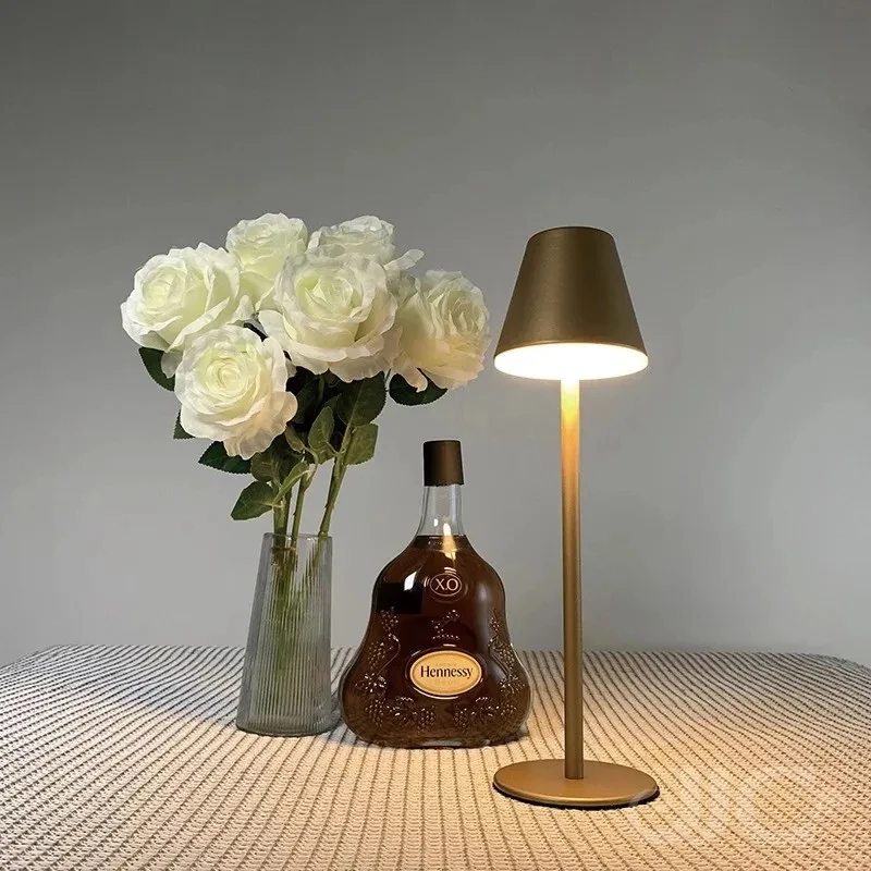 

Креативная настольная лампа для офиса, ресторана, бара, перезаряжаемая светодиодная сенсорная настольная лампа для чтения, с Usb-портом для зарядки, для спальни