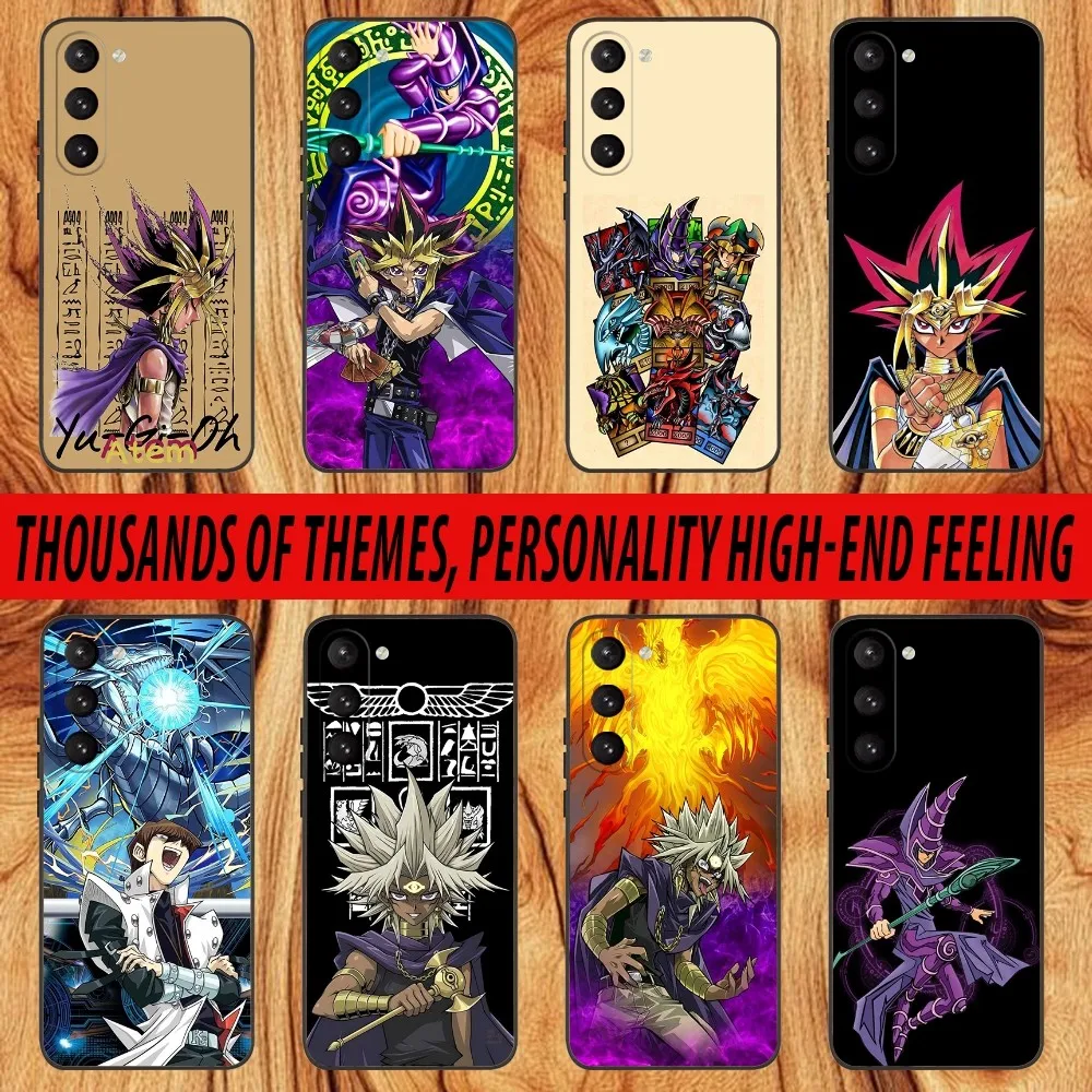 Чехол для телефона Game Yu-Gi-Oh Comic Samsung S 25 24 23 22 30 21 10 9 Ultra Plus Lite FE 4 5 G черный мягкий чехол