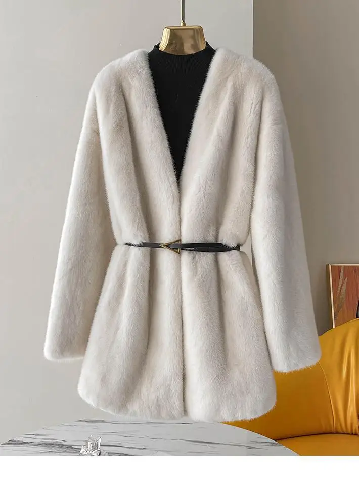 Women real mink coats female mink fur coat genuine long fur coat ladies winter clothes oversize 6xl 5xl 7xl natura fur coats