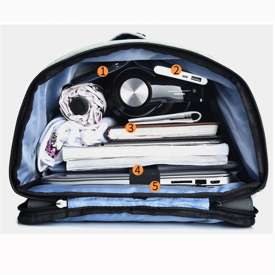 Luxury Brand Designer Men's Backpack High Quality Urban Man Backpacks Waterproof Backpack for Laptop Large Capacity Male USB Bag