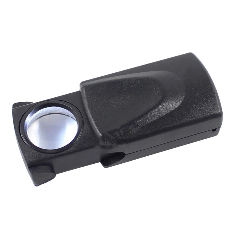 

30X Jewelers Loupe Mini LED HD Magnifying Glass Portable Mini Pocket Handheld Coin Stamps Magnifier for Jewelry