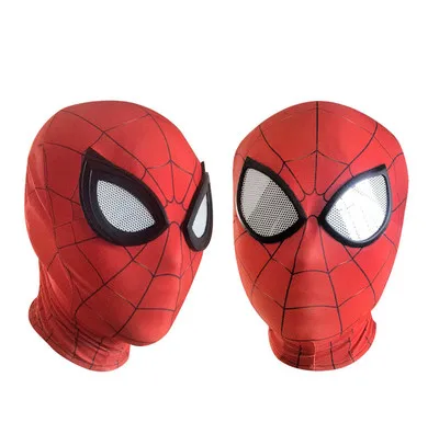 Süper kahraman örümcek maskeleri adam içine örümcek ayet Miles Morales maske Cosplay Peter Parker kostüm Zentai örümcek kask adam Homecoming
