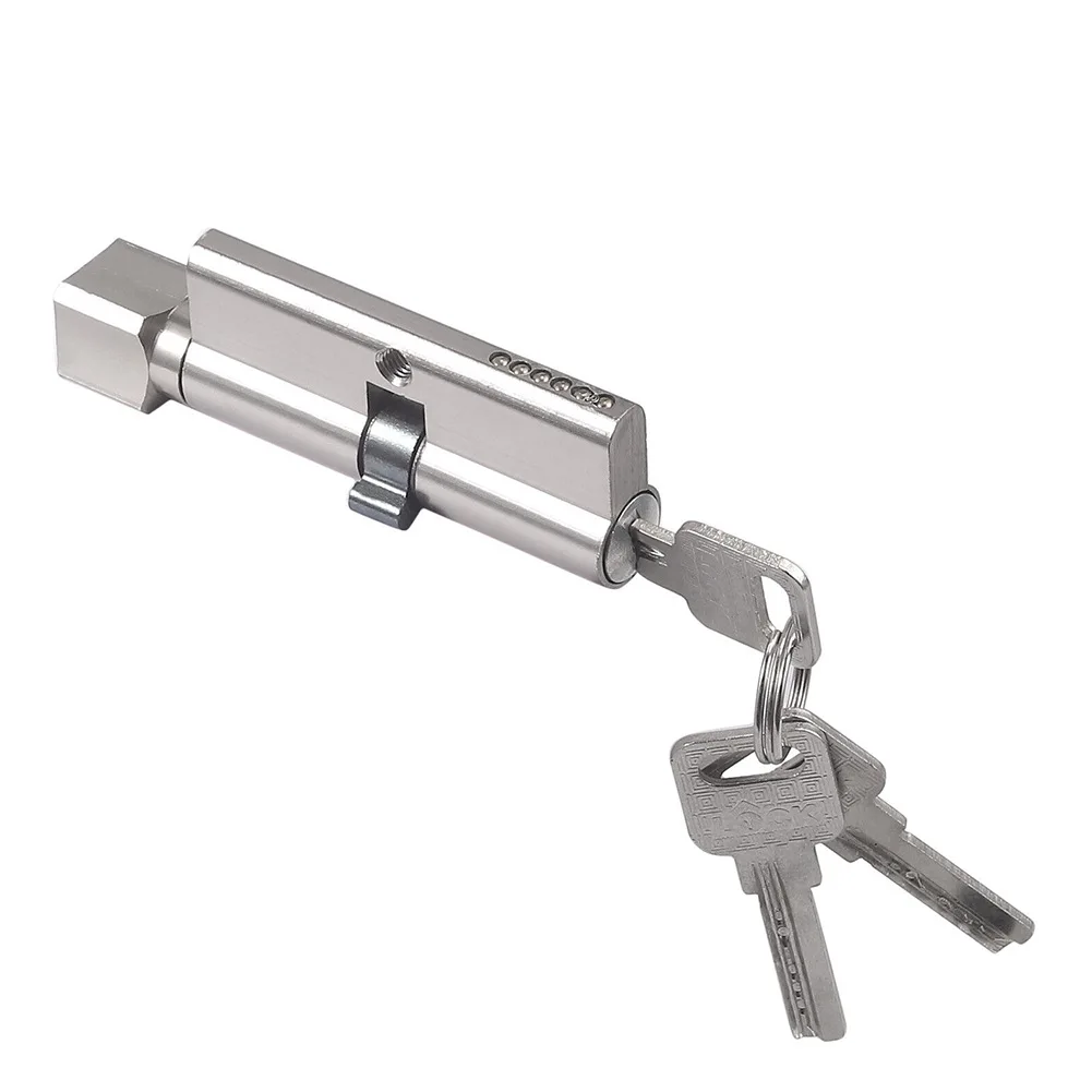 Цилиндр поворота большого пальца евро дверной замок UPVC анти-выбор 35/35 + 3 ключа