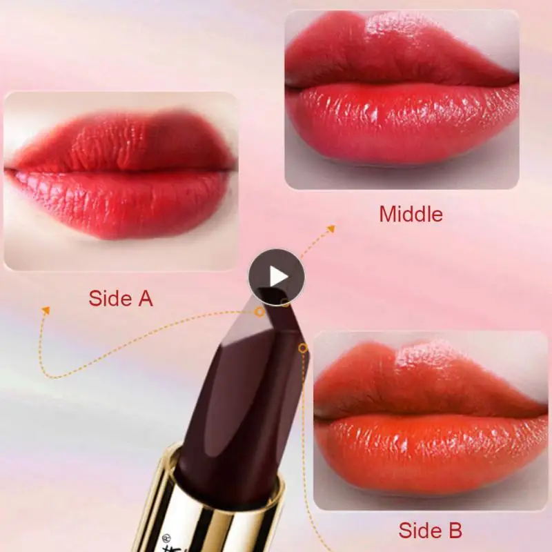 

Waterproof Lipstick Portable Size Makeup Set One Tricolor Hydrating Lip Glaze Makeup Cosmetic Color Rendering Lipsticks Pen Safe
