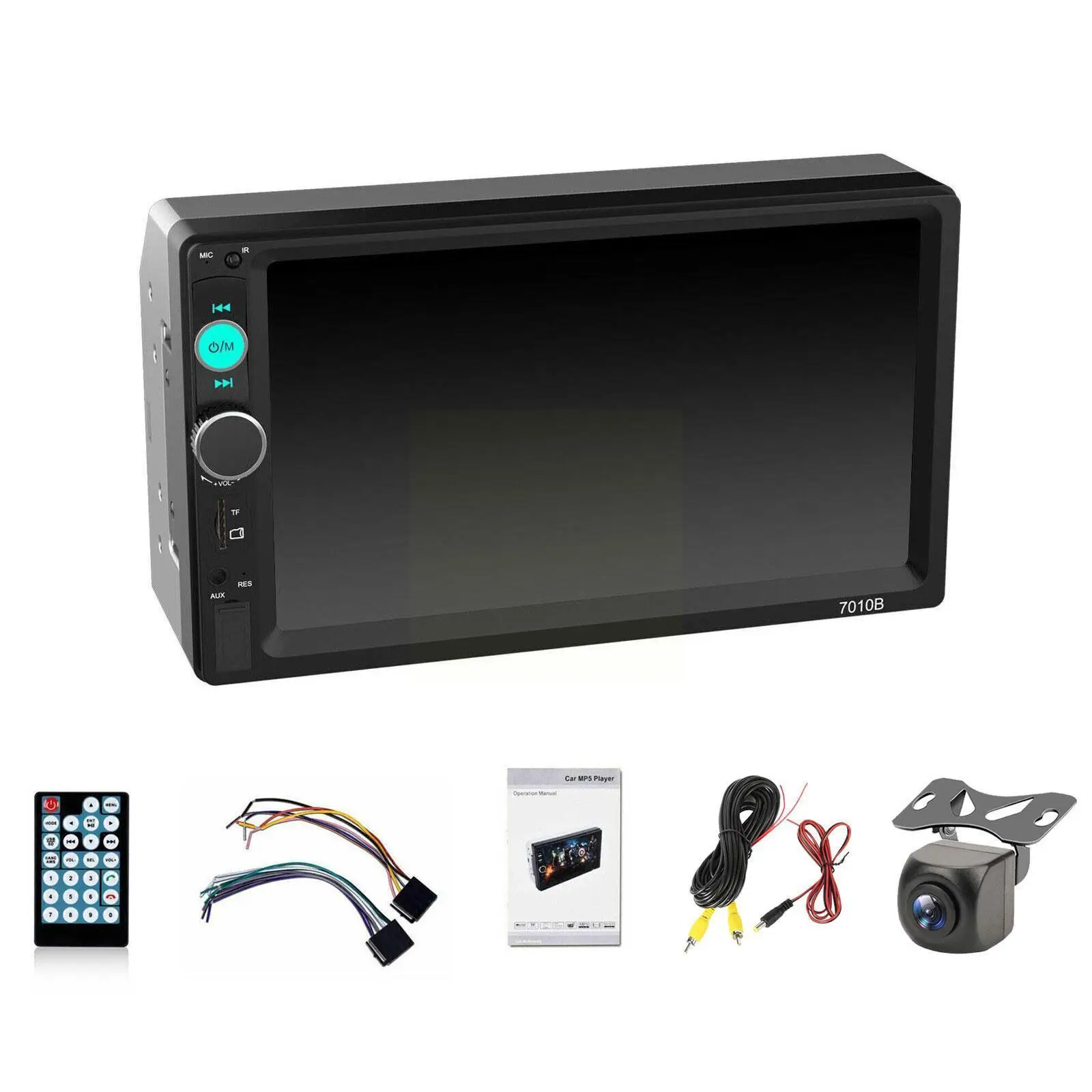 

7 Inch Double Din Car Mp5 Stereo Player Screen Usb Bluetooth Mirror Link Auto Radio Gps System For Car Parking R4s1